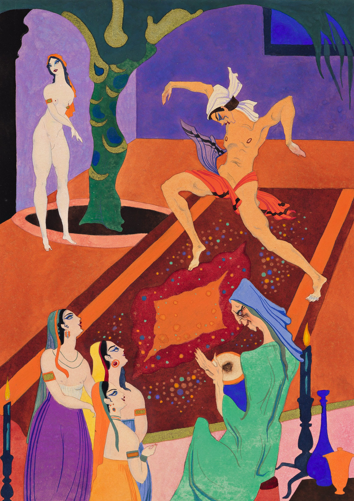JEAN DE BOSSCHÈRE (1881-1953) Group of 7 illustrations.